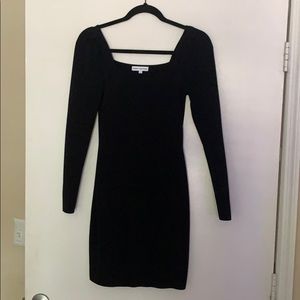 Long sleeve black dress